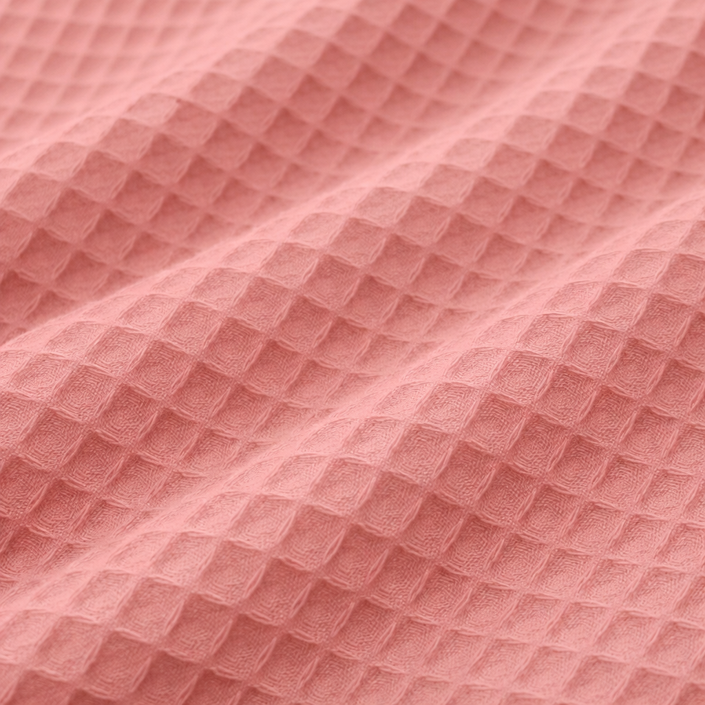 Algodón Waffle “Brisa Rosa fuerte”- 150 cm ancho — imagen 1