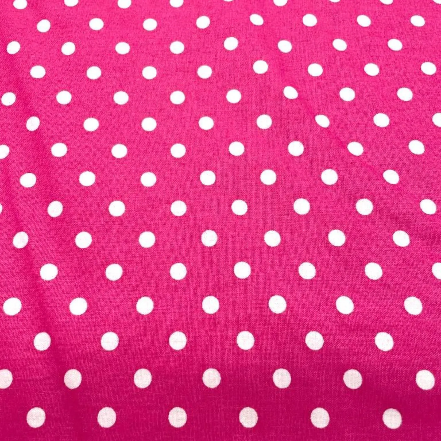 Algodón 100% topos grandes fucsia claro