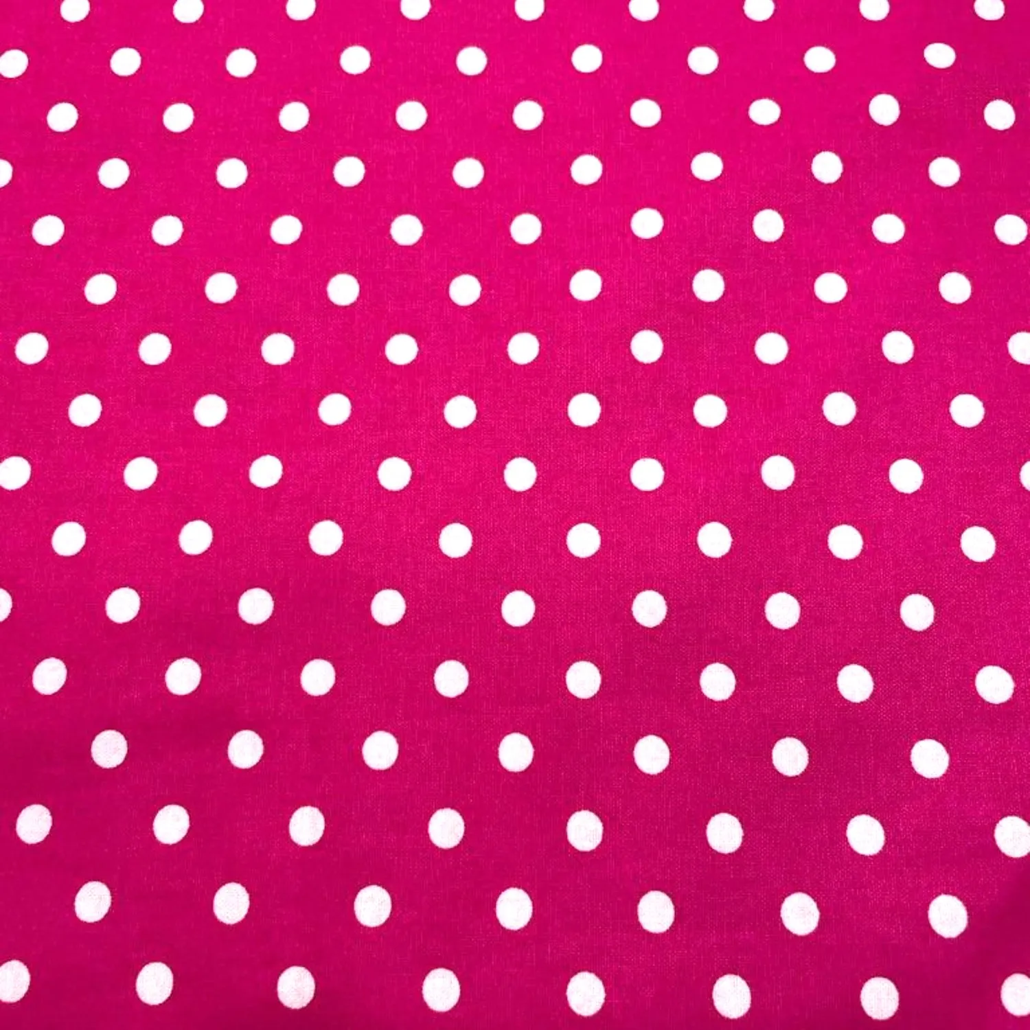 Algodón 100% topos grandes fucsia