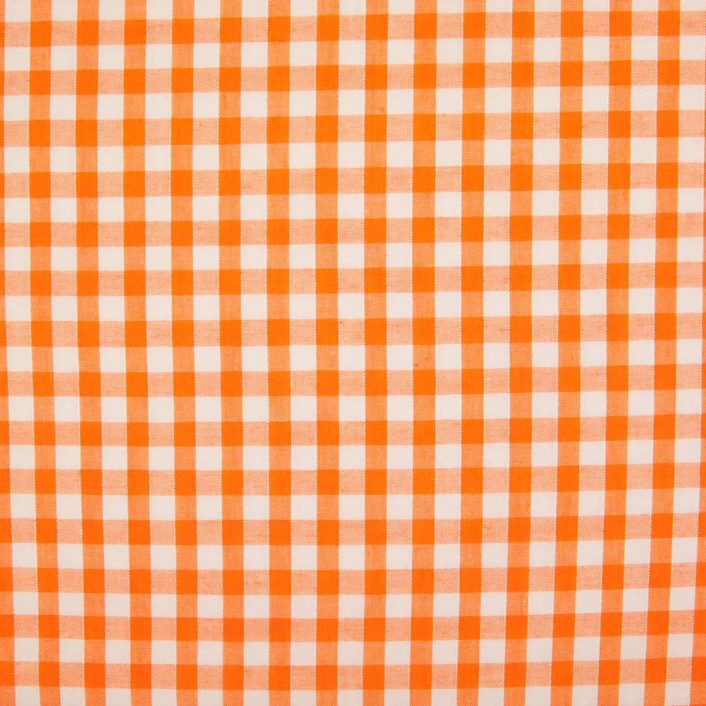 Algodón Vichy “Campo naranja” – Cuadro 5 mm – 150 cm — imagen 4