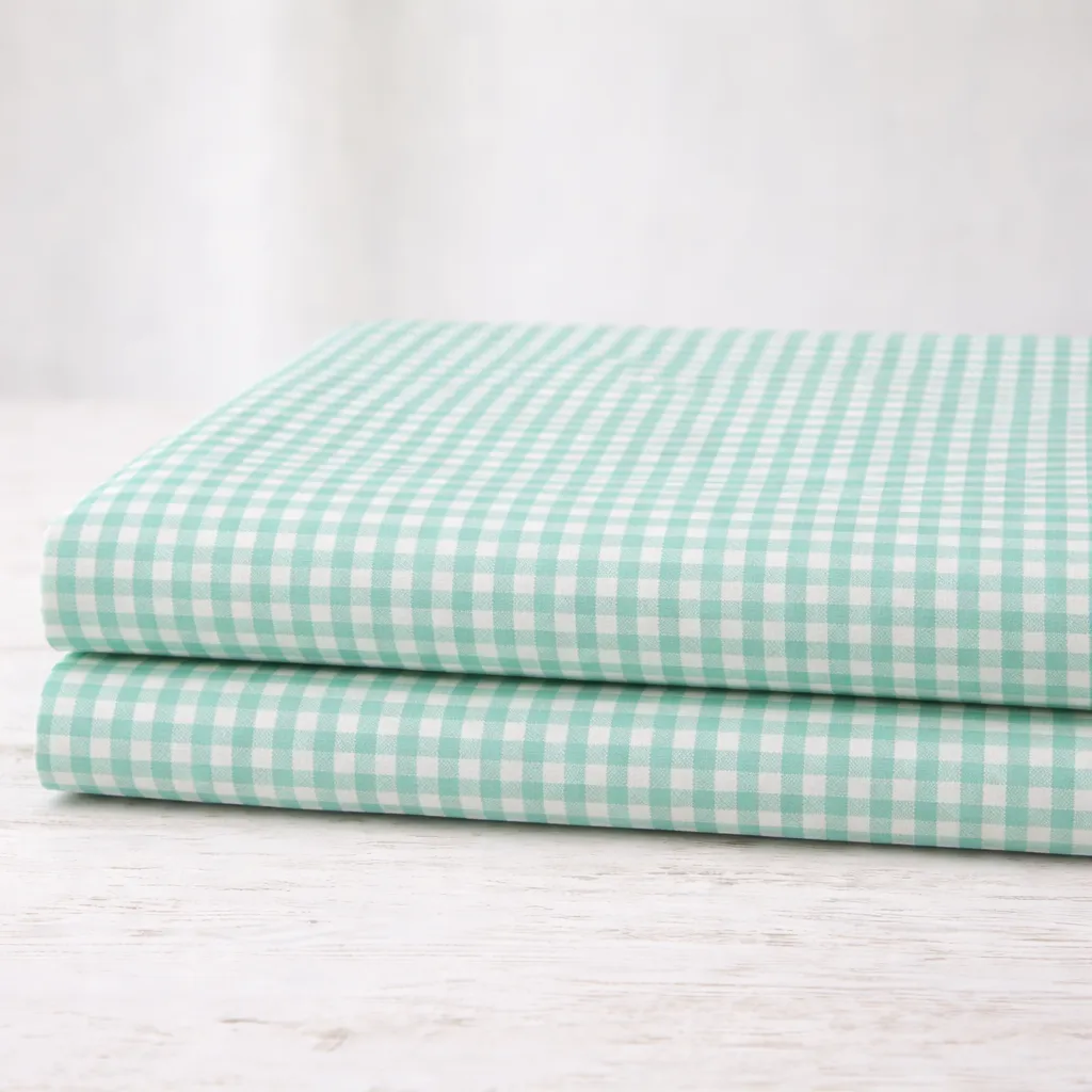 Algodón Vichy “Campo mint” – Cuadro 2,7 mm – 150 cm