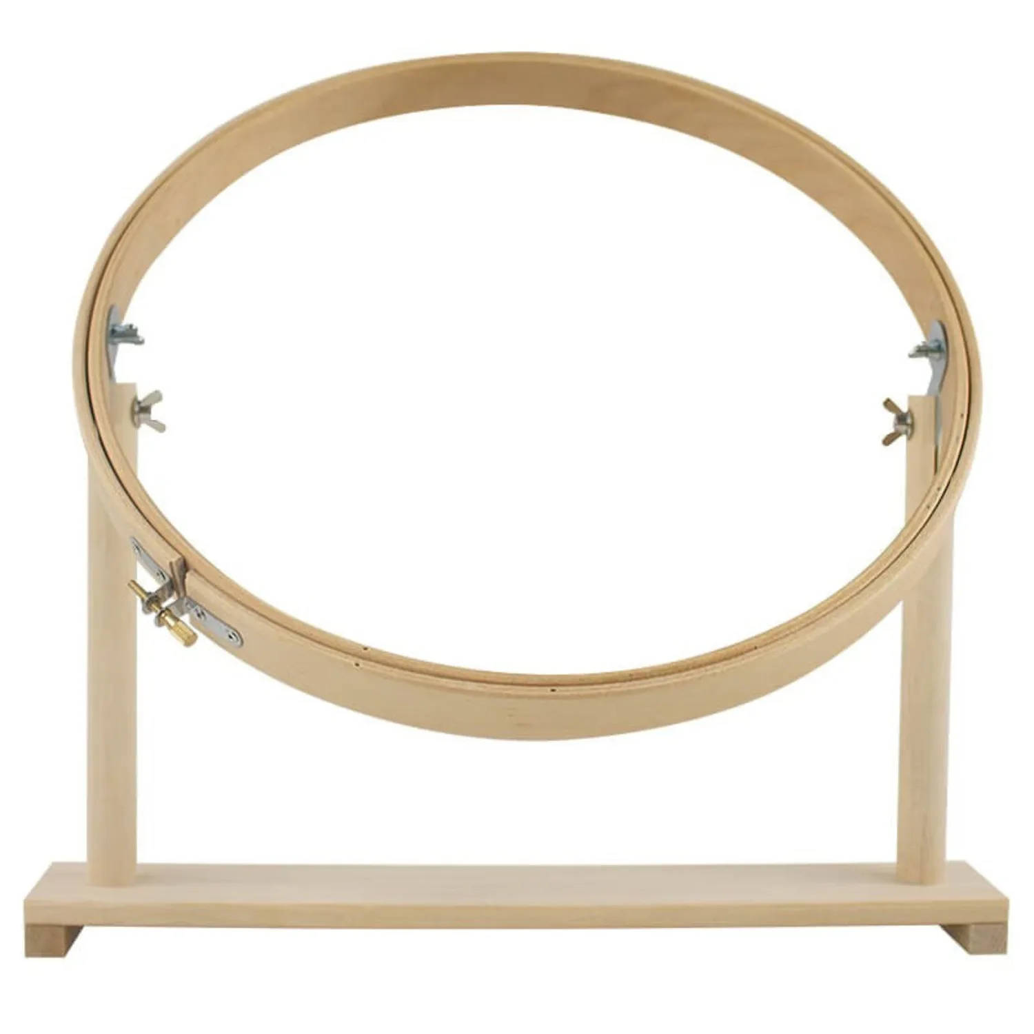 Bastidor de madera con pie diametro 30 cms — imagen 1