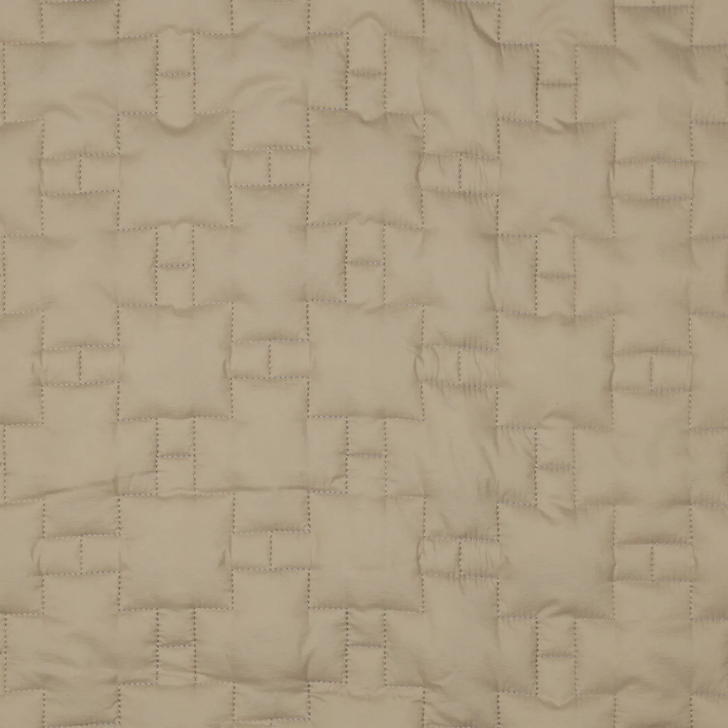 Tela acolchada motivos geométricos beige — imagen 1