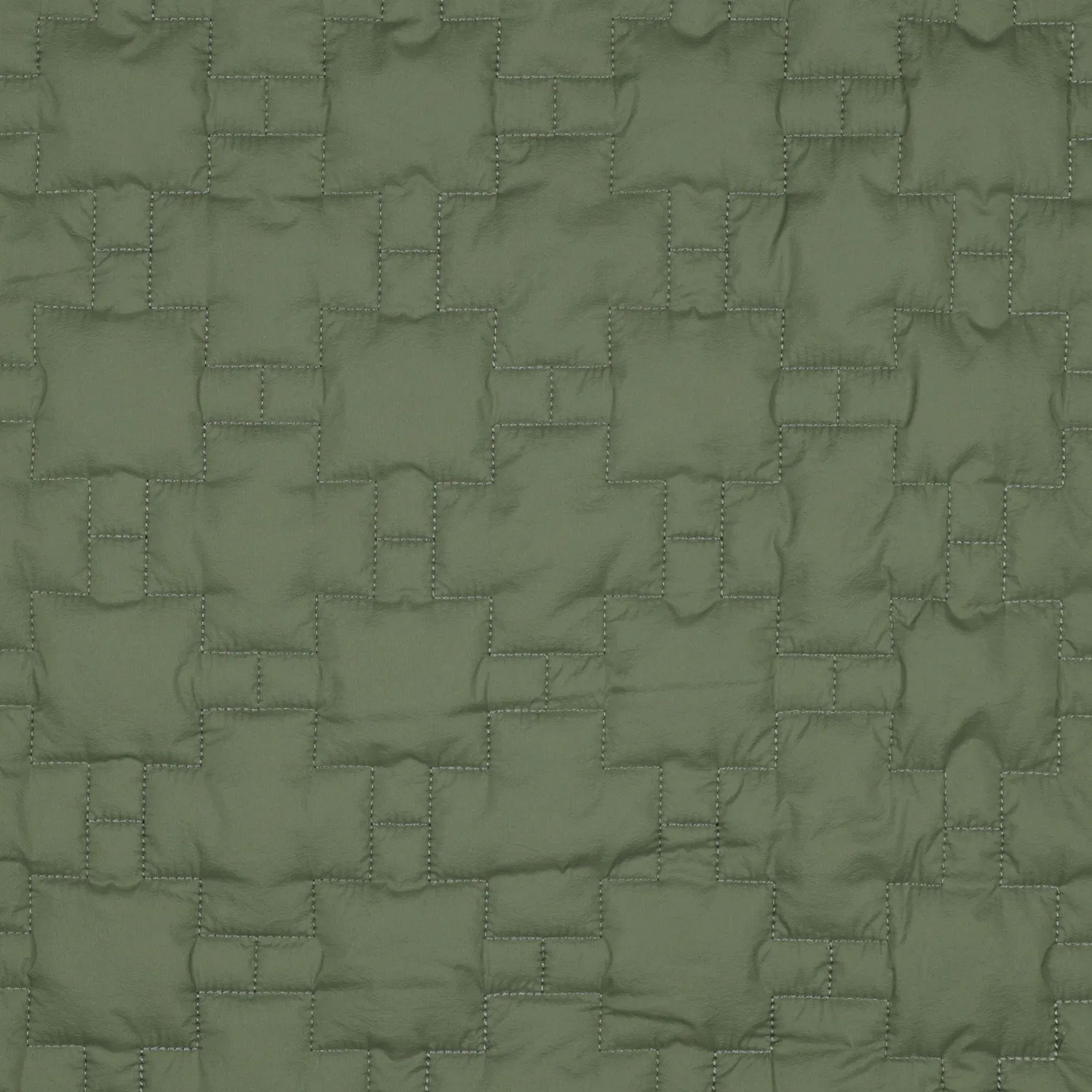 Tela acolchada motivos geométricos verde — imagen 1