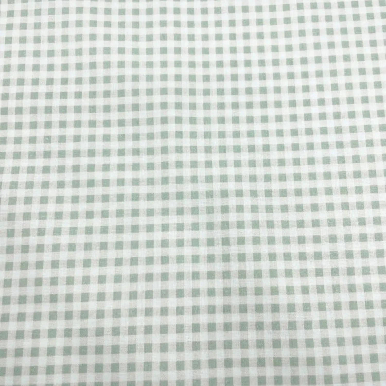 Tela algodón 100% Campaigne Chic verde cuadros pequeños — imagen 1