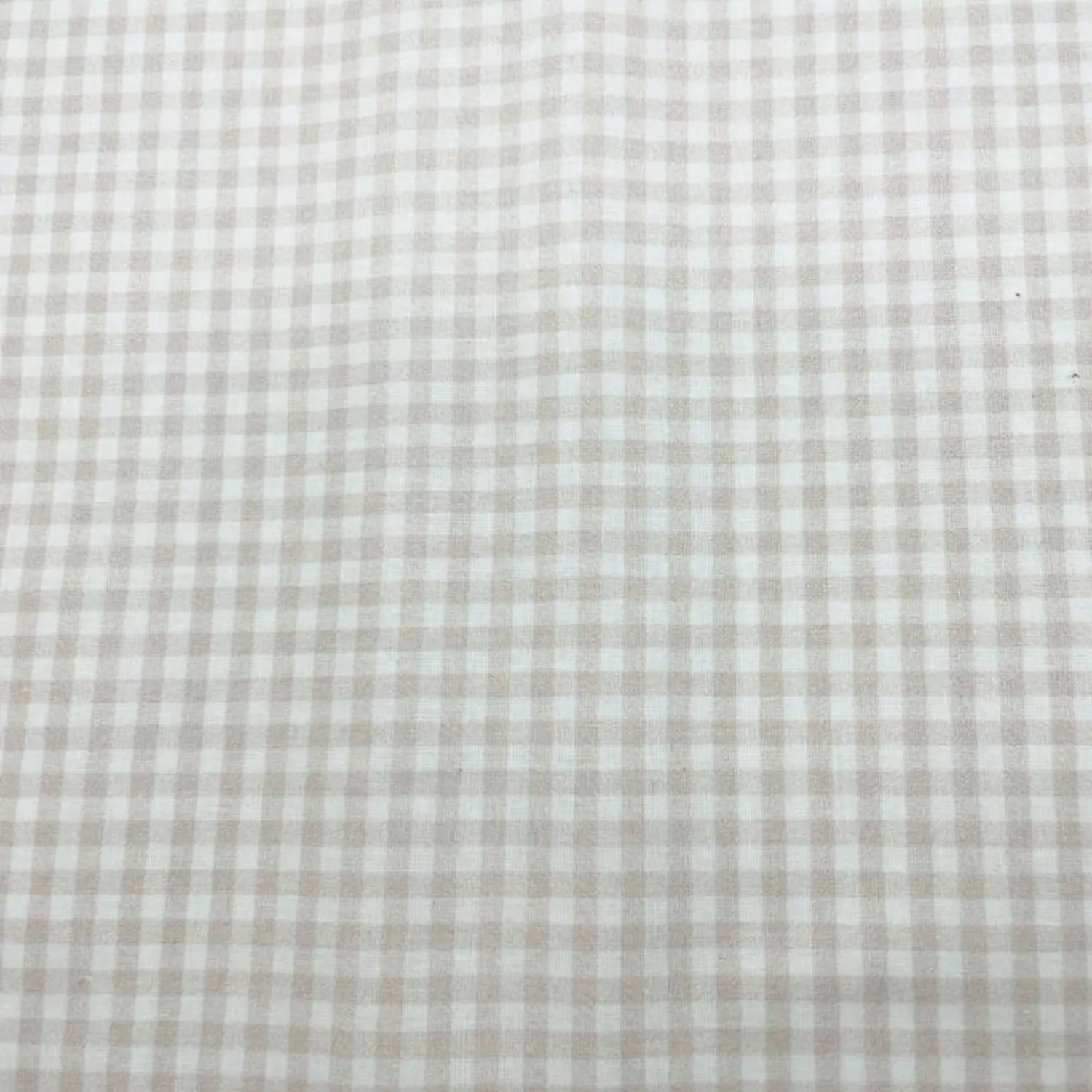 Tela algodón 100% Campaigne Chic beige cuadros pequeños — imagen 1