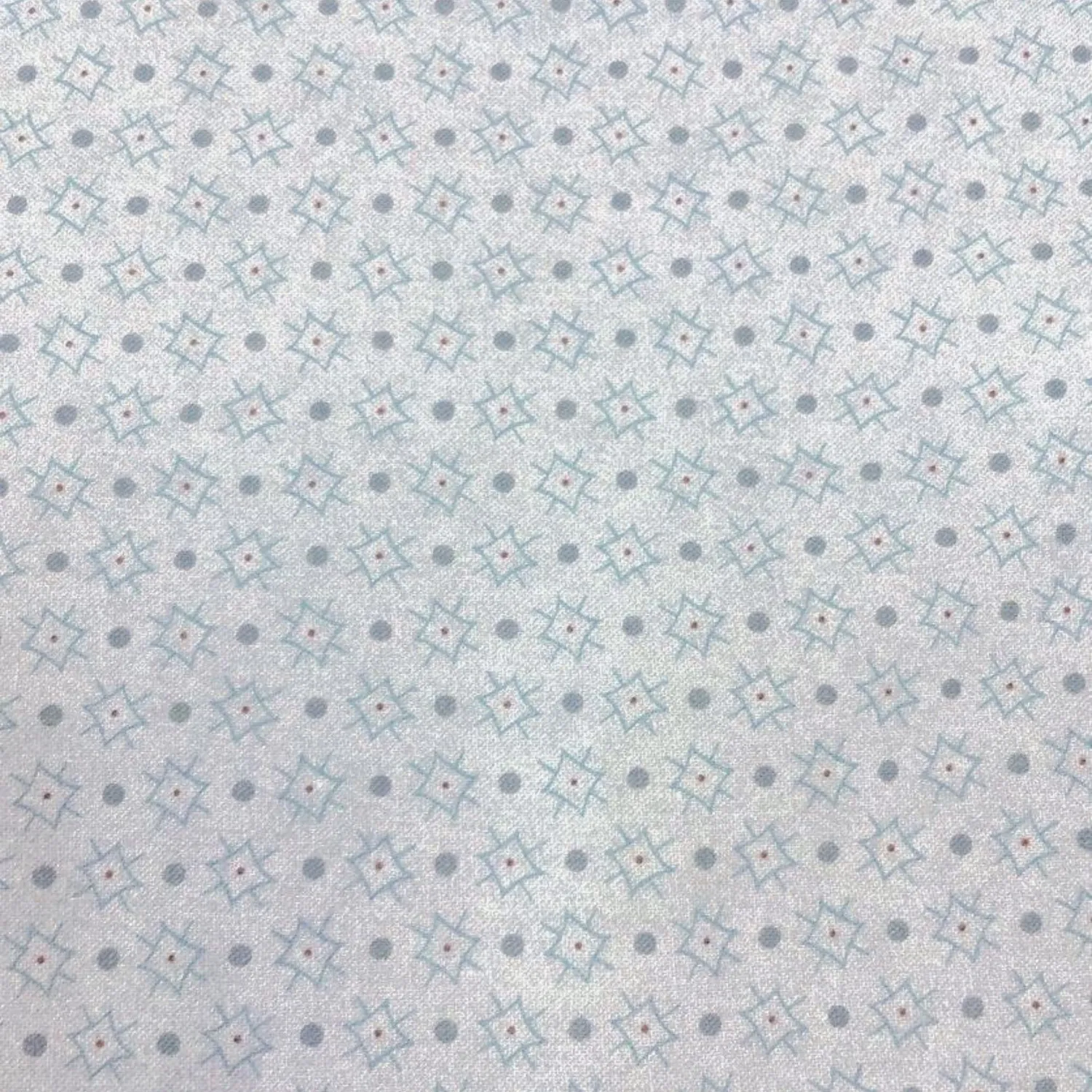 Tela algodón japonesa  motivos y fondo gris
