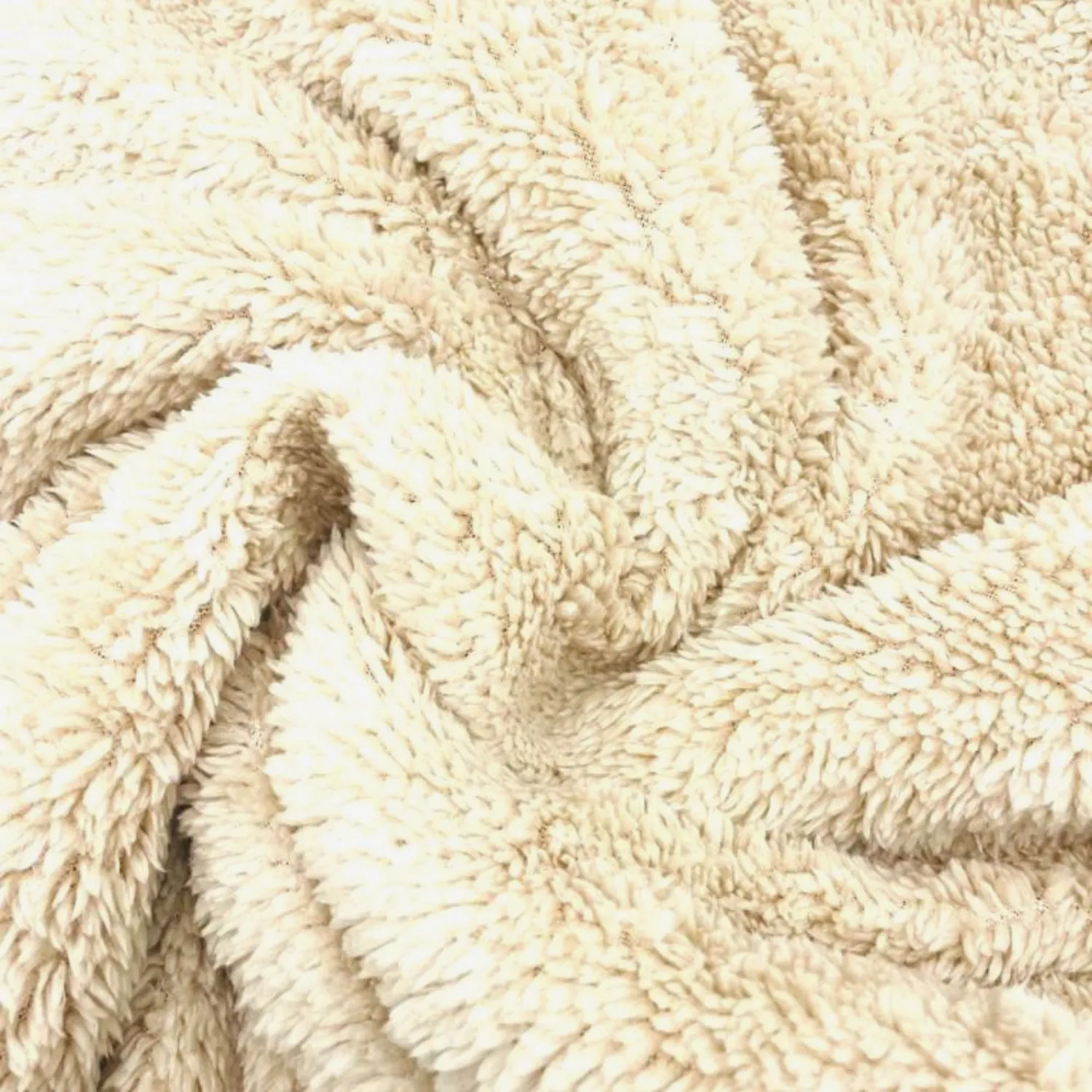 Tela borreguito color crudo — imagen 1