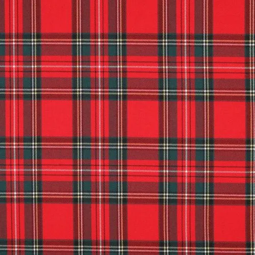 Tela escocesa tartán cuadros rojos y negros — imagen 1