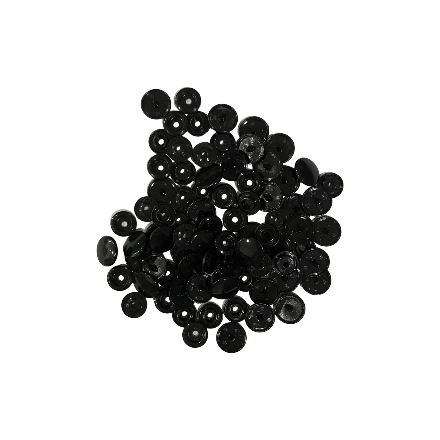 BROCHES DE PRESIÓN SNAPS DE PLÁSTICO DE 12 mm NEGRO — imagen 1