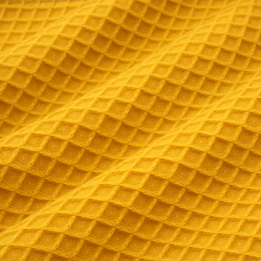 Algodón Waffle “Brisa ocre”- 150 cm ancho — imagen 1