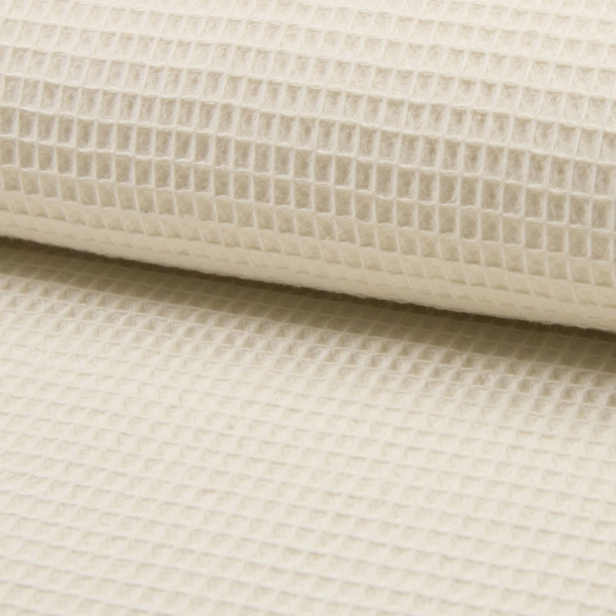 Algodón Waffle “Brisa beige claro”- 150 cm ancho — imagen 2
